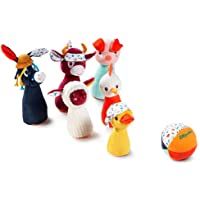 Los mejores  - LILLIPUTIENS L-83159 - Mi primer juego de bolos de la granja